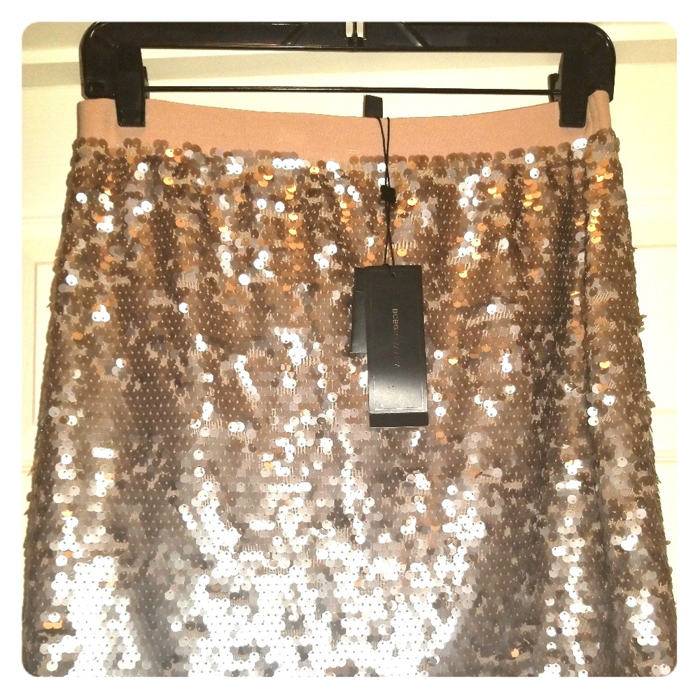 BCBG Mini Sequins Skirt